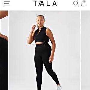 High Waisted TALA Zinnia Legging in Black